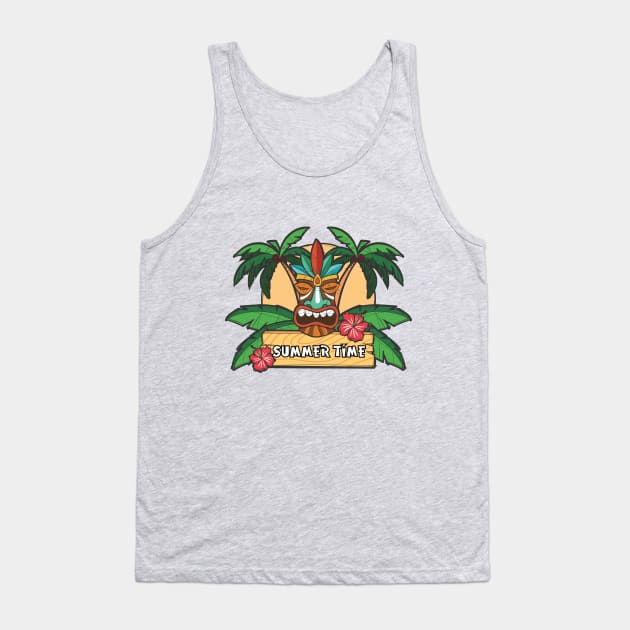 Tiki Summer Tank Top by musazhar